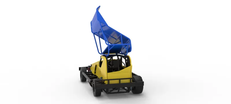 BriSCA Formula 1 Stock Car for Dirt Version 2 Scale 1:25 - Model preview 14