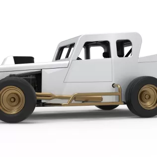 Dwarf car while turning Version 2 Scale 1:25 - Model thumbnail 2