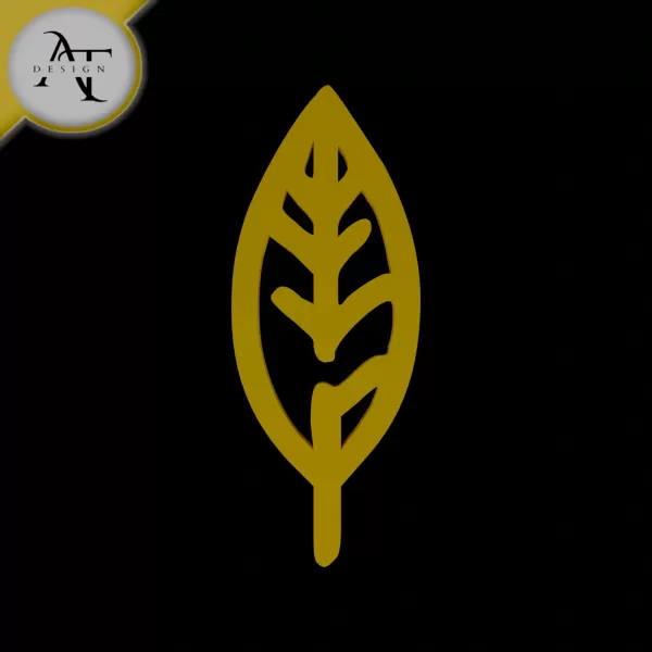 Simple Leaf Symbol - 2D Art - Model preview 1