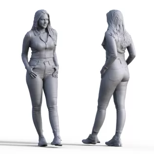 Figure for ship model passenger girl