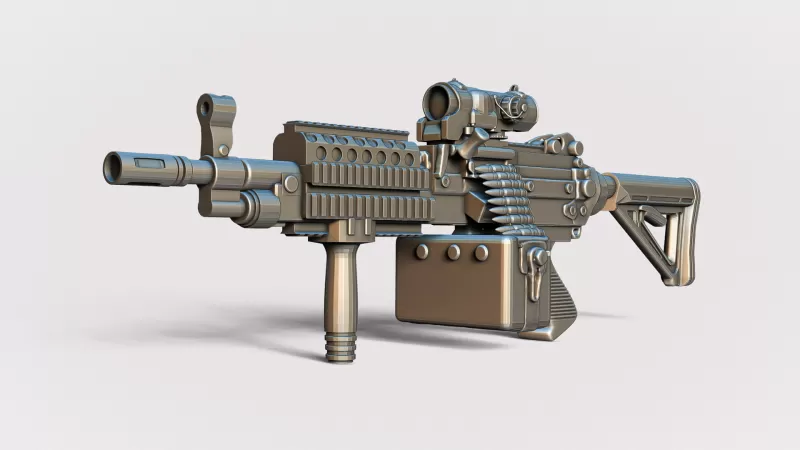 MK46 Light Machine Gun #RoZ - Model preview 1