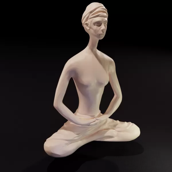 Minimalist Meditation Sculpture - Model preview 2