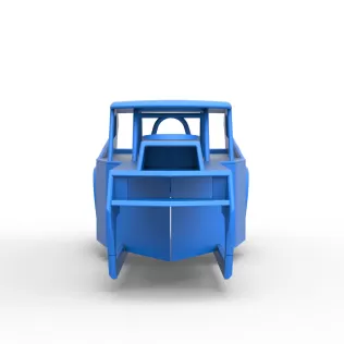 Shell of Vintage Dirt Modified stock car Version 5 Scale 1:25 - Model thumbnail 5