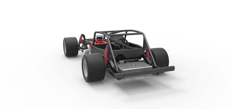 Vintage Asphalt Modified stock car Base V5 Scale 1:25 - Model preview 14