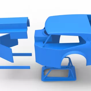 Shell of Vintage Dirt Modified stock car Version 5 Scale 1:25 - Model thumbnail 23