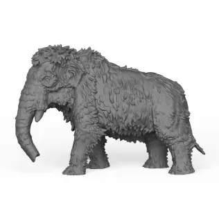 Baby Mammoth Elephant - Model thumbnail 3