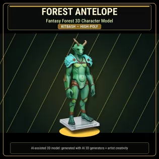 Beast Warriors Pack – Fantasy Creature 3D Models Kitbash - Model thumbnail 8