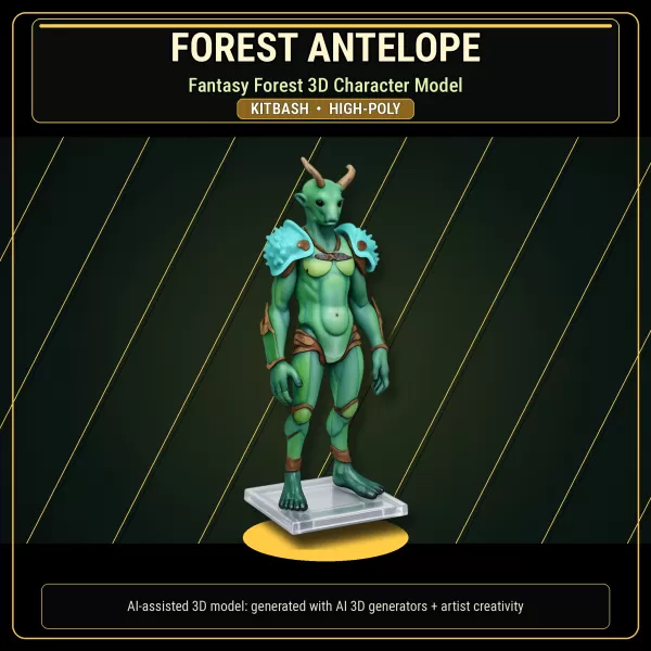 Beast Warriors Pack – Fantasy Creature 3D Models Kitbash - Model preview 8