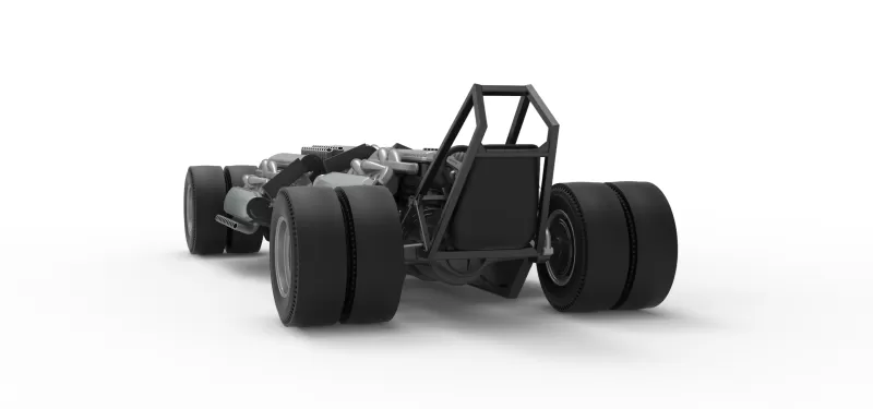 Vintage AWD Dragster Base Scale 1:25 - Model preview 15