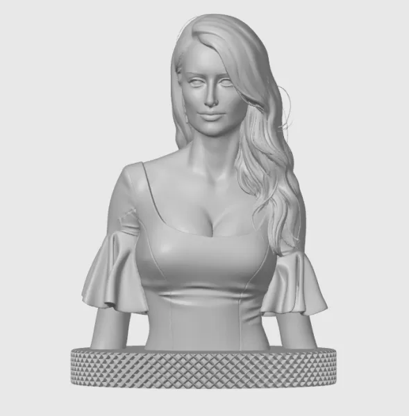 Penélope Cruz 3D Bust Print - Model preview 3