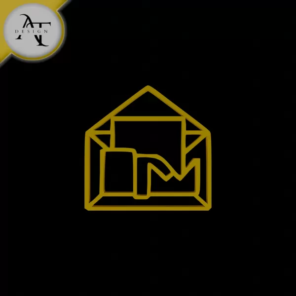 Simple Letter Symbol - 2D Art - Model preview 1