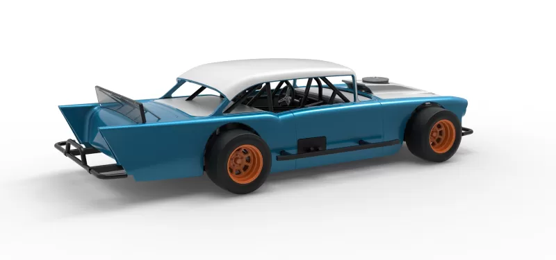 Vintage Asphalt Modified stock car V11 Scale 1:25 - Model preview 20