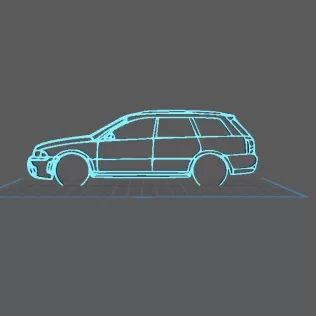 Audi - RS4 2000 Wall Art
