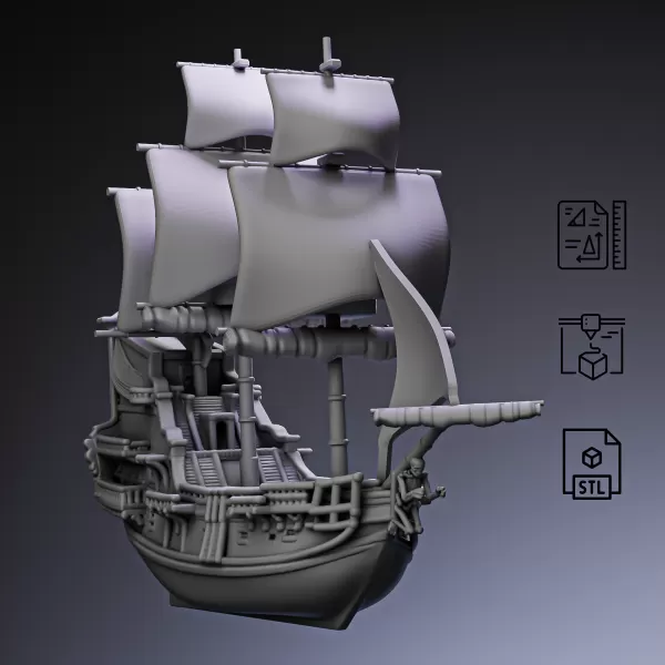 Legendary Pirate Flagship Ship #RoZ - Model preview 5