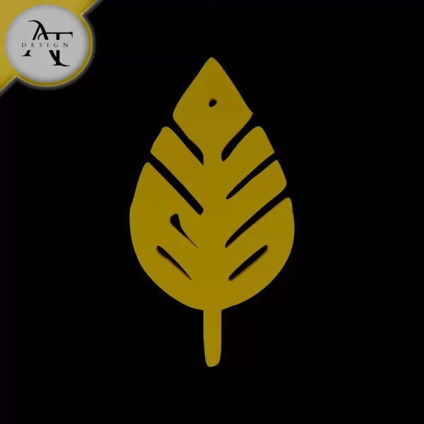 Simple Leaf Symbol - 2D Art - Model preview 1