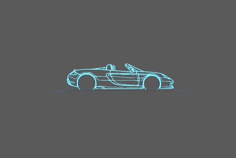 Porsche - Carrera GT Wall Art - Model preview 2