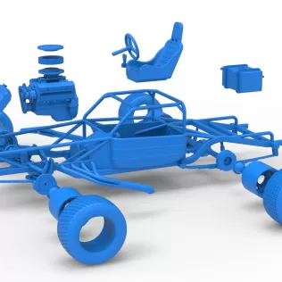 Vintage Semi-Late Model Stock Car Base Scale 1:25 - Model thumbnail 23