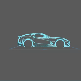 Ferrari - 812 Competition Wall Art