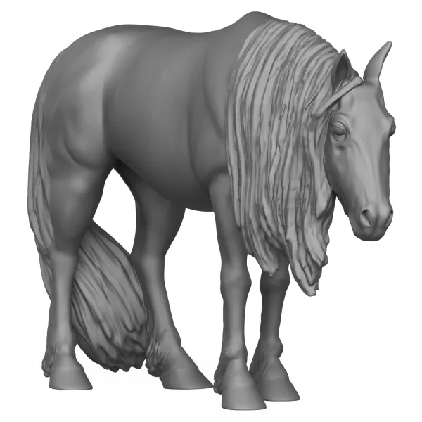 3D Printable Young Horse - Model preview 5