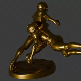 PACK OF 4 POSITIONS - 3D AMERICAN SOCCER PLAYERS - Model thumbnail 20