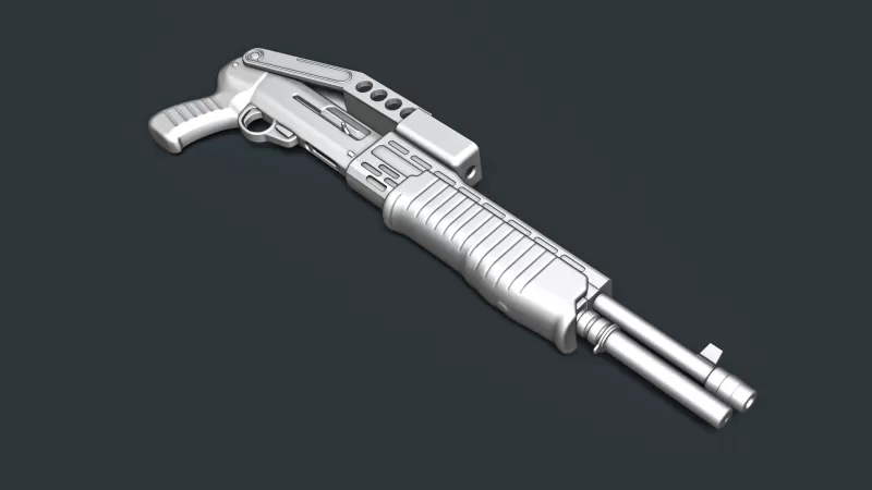 SPAS-12 Folded Stock RoZ - Model preview 6