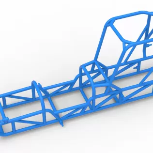 Frame of Dirt Silver Crown Champ car Version 2 Scale 1:25 - Model thumbnail 2