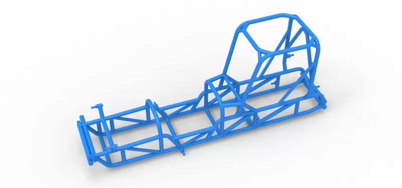 Frame of Dirt Silver Crown Champ car Version 2 Scale 1:25 - Model preview 2