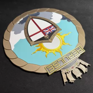 HMS Repulse BCV01 Ship's Badge Wall Plaque - Model thumbnail 5