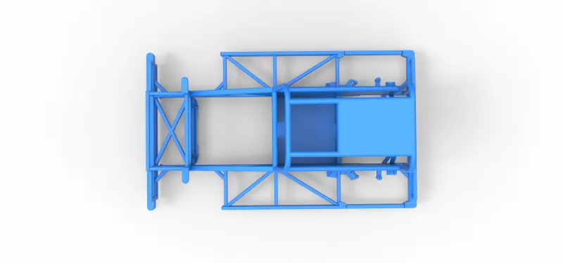 Frame of New Zealand Ministock car Scale 1:25 - Model preview 9