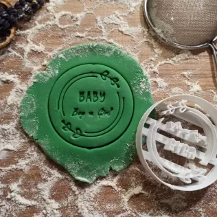 Boy or Girl Cookie & Fondant Cutter, Baby What Will It Be, Baby - Model thumbnail 4