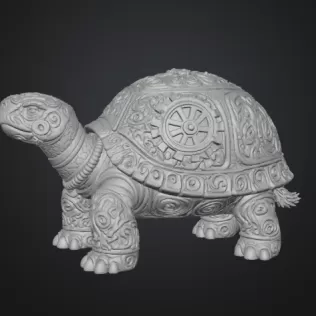Steampunk Tortoise – Ornamental Mechanical Creature (STL) - Model thumbnail 1