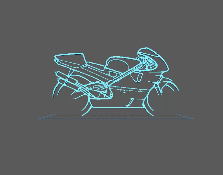 Honda - NSR 500 Wall Art - Model preview 1