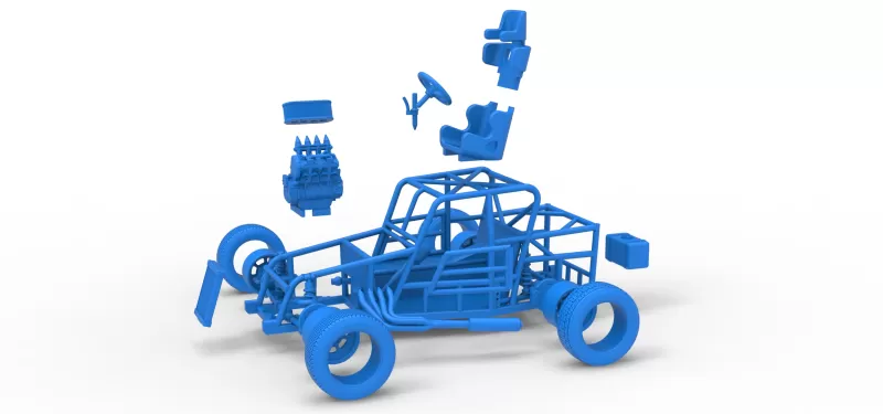 Dwarf car Base Version 2 Scale 1:25 - Model preview 28