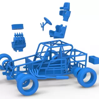 Dwarf car Base Version 2 Scale 1:25 - Model thumbnail 28