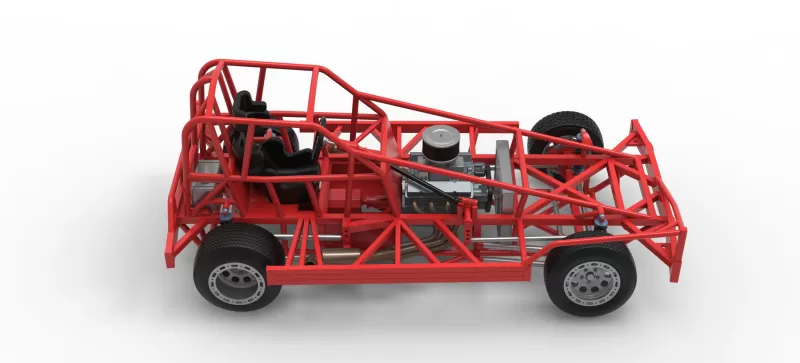BriSCA Formula 1 Stock Car Base for Dirt Version 2 Scale 1:25 - Model preview 23