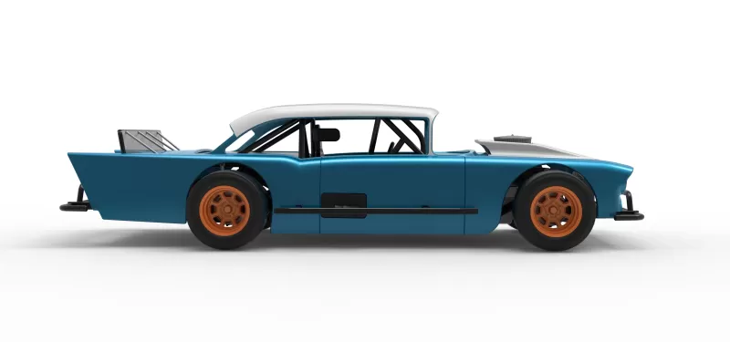 Vintage Asphalt Modified stock car V11 Scale 1:25 - Model preview 22