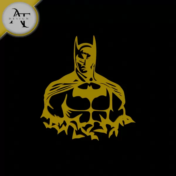 Batman - Superhero - Silhouette - 2D Wall Art Decor - Model preview 1