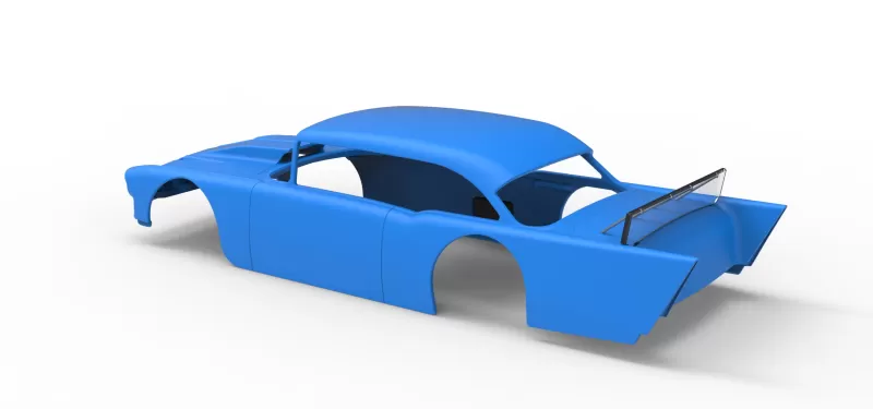 Shell of Vintage Asphalt Modified stock car V9 Scale 1:25 - Model preview 9