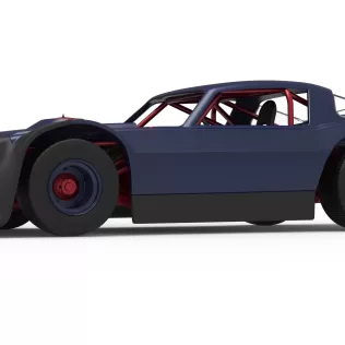 Vintage Dirt late model Race car Version 4 Scale 1:25 - Model thumbnail 2