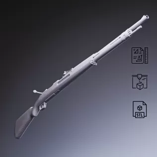 Gewehr 98 Bolt-Action Rifle #RoZ - Model thumbnail 8