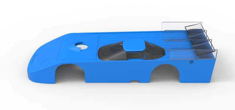 Shell of Vintage Asphalt Outlaw Super late model Scale 1:25 - Model preview 8
