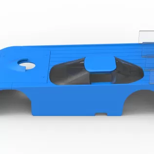Shell of Vintage Asphalt Outlaw Super late model Scale 1:25 - Model thumbnail 8