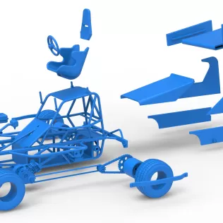 BriSCA Micro Formula 2 Stock Car Scale 1:16 - Model thumbnail 27