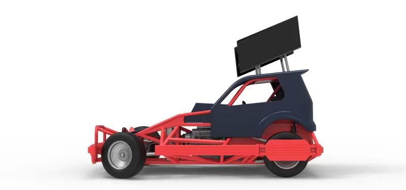 New Zealand Superstock car while turning Version 5 Scale 1:25 - Model preview 9