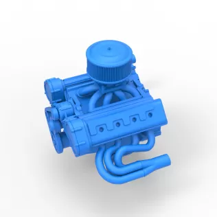 Engine of New Zealand Superstock car Scale 1:25 - Model thumbnail 3