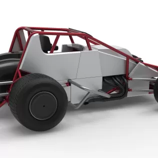 Dirt Silver Crown Car Scale 1:25 - Model thumbnail 20