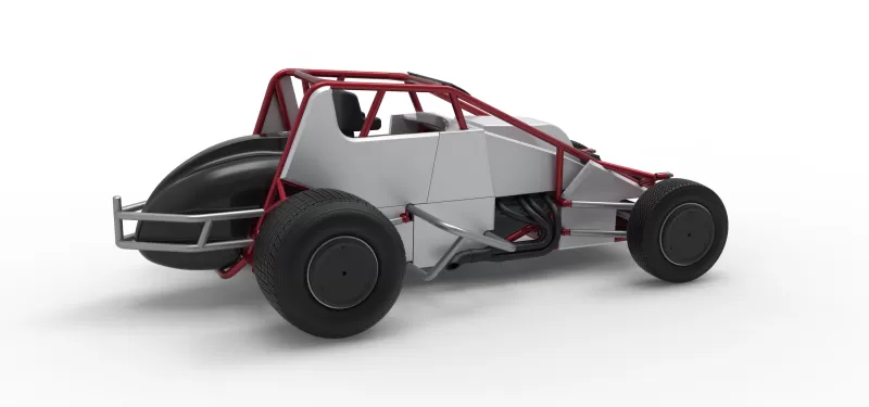 Dirt Silver Crown Car Scale 1:25 - Model preview 20