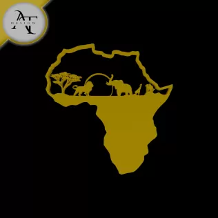 Africa - Silhouette - 2D Wall Art Decor