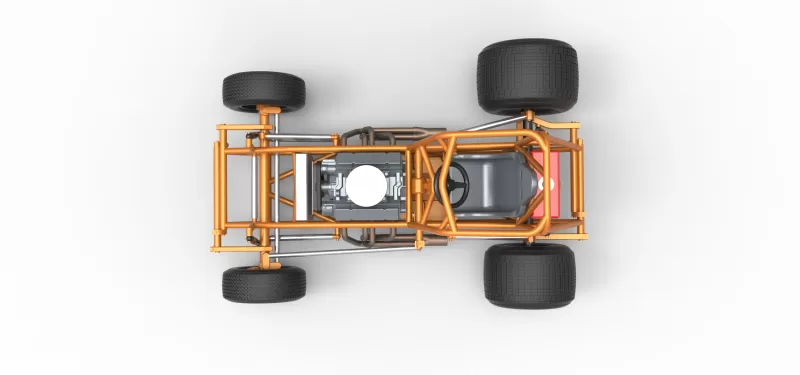 Vintage Sprint car Base Version 2 Scale 1:25 - Model preview 11