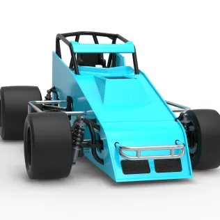 Pavement Sprint car Version 2 Scale 1:25 - Model thumbnail 26